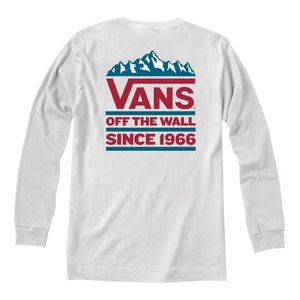 Vans white long sleeve